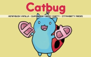 Catbug, digital tea label