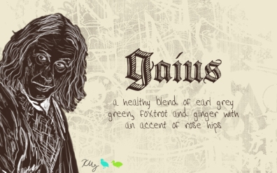 Gaius, digital tea label